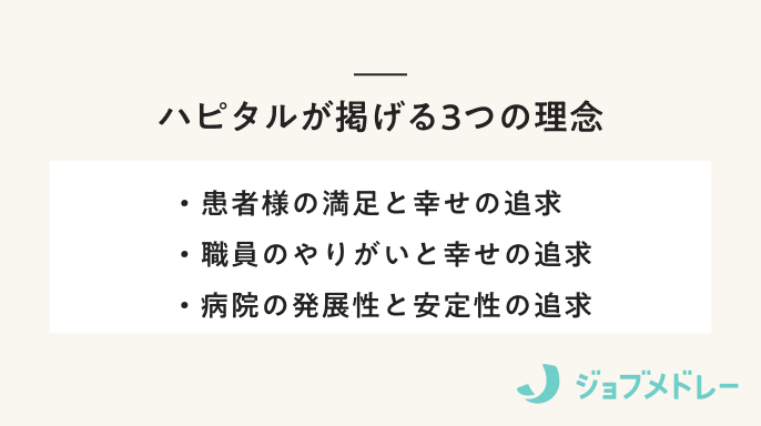 ハピタルが掲げる3つの理念