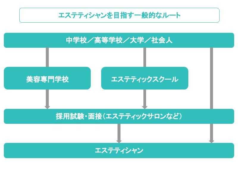 エスティシャンを目指すルート