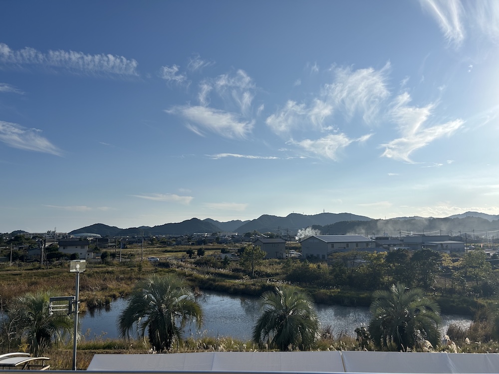 海南病院の病室から見える景色