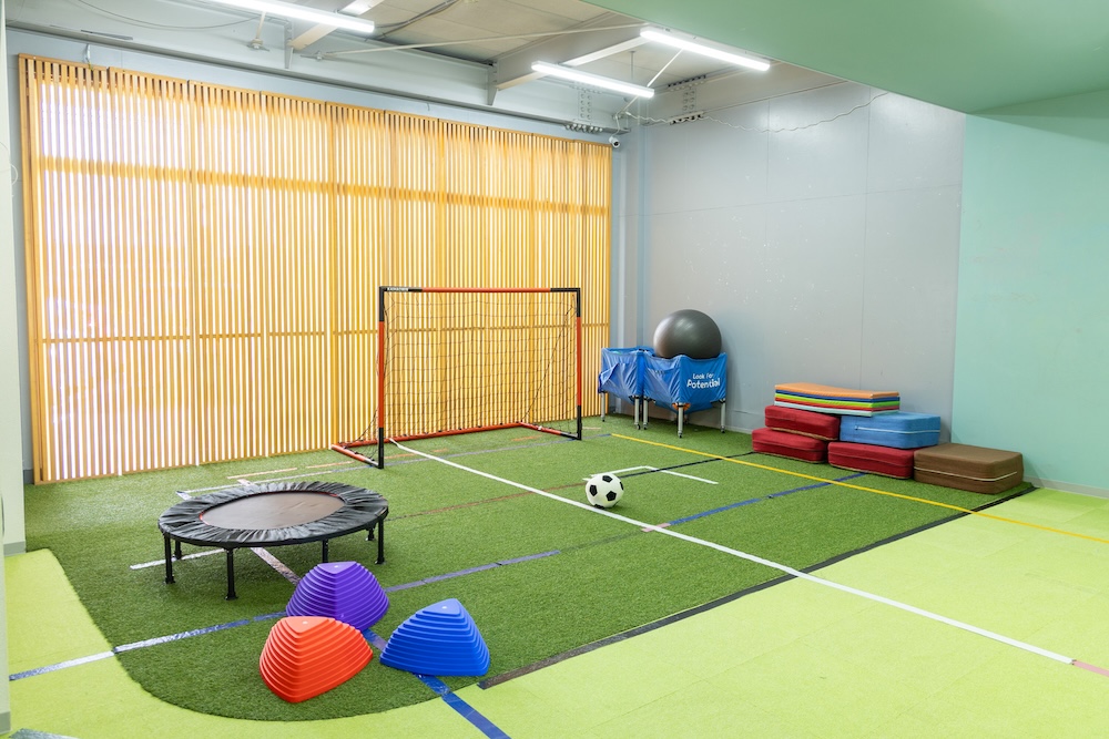 ワンフラワー木原教室第2にある運動スペース