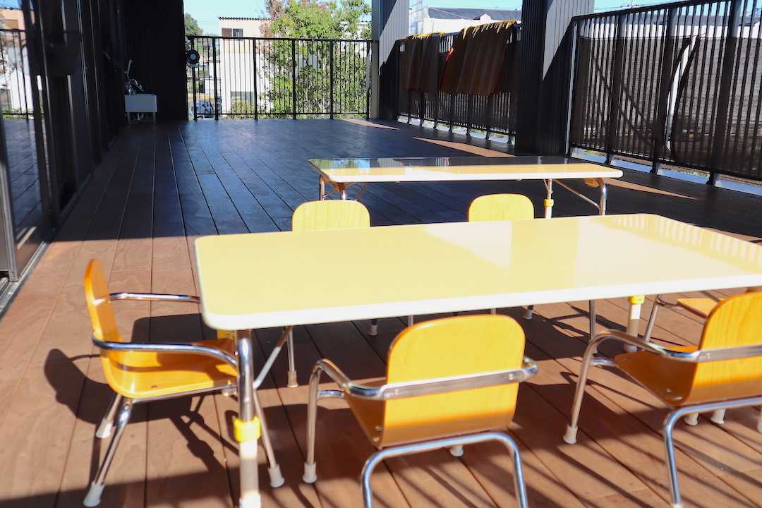 中里どろんこ保育園 2階の縁側