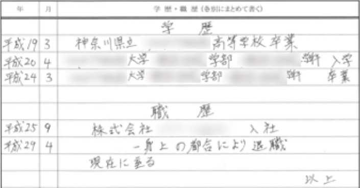 生活相談員31歳男性の学歴・職歴
