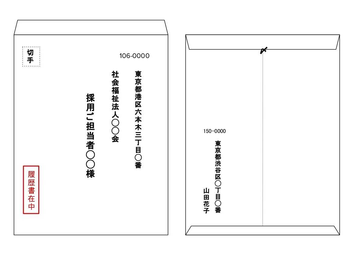 封筒の書き方見本