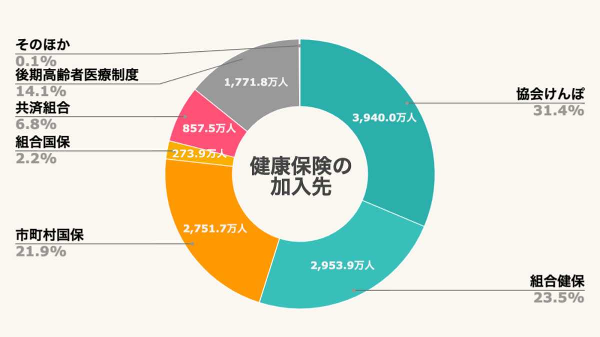 健康保険(公的医療保険)の加入先