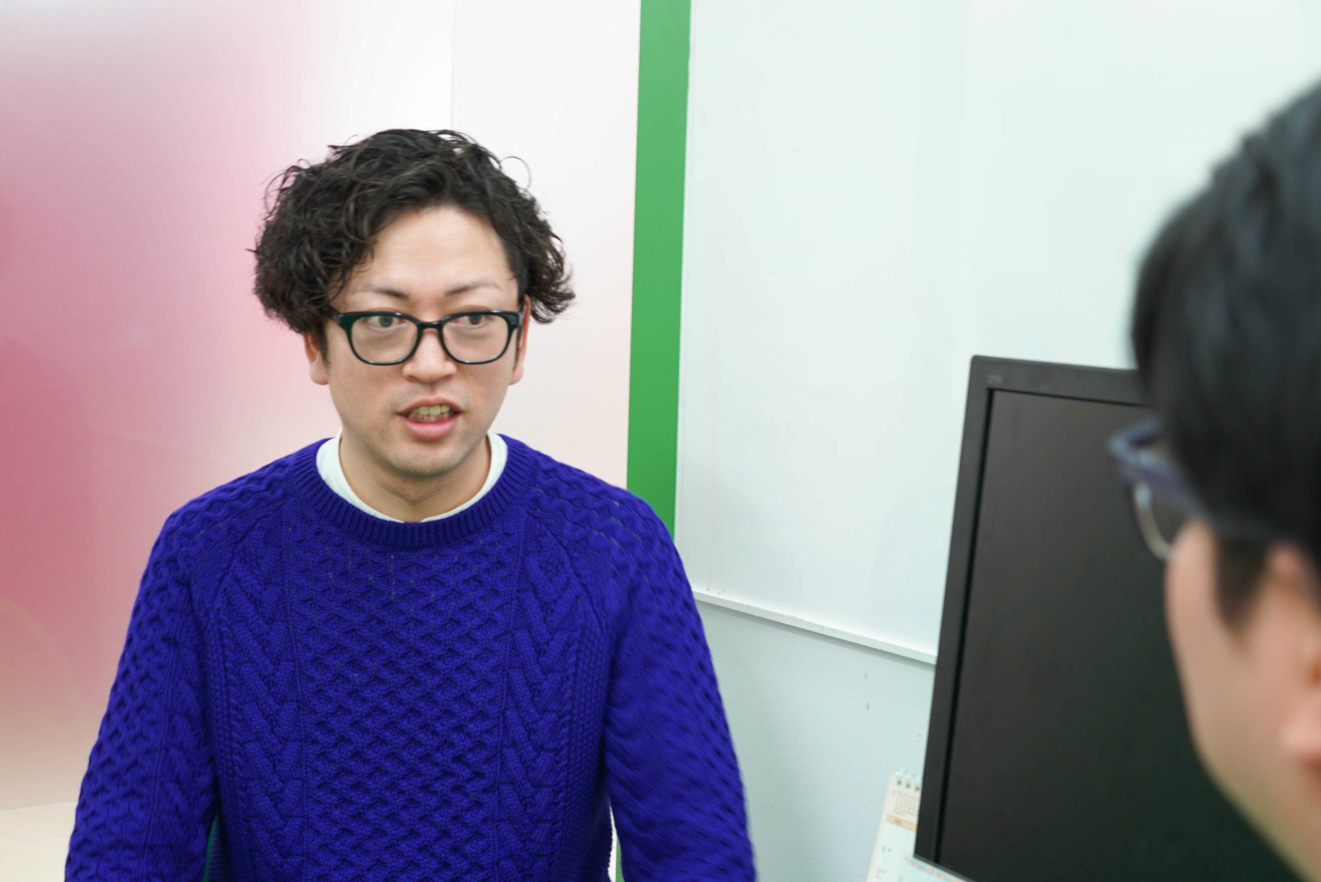 三上さん真正面から